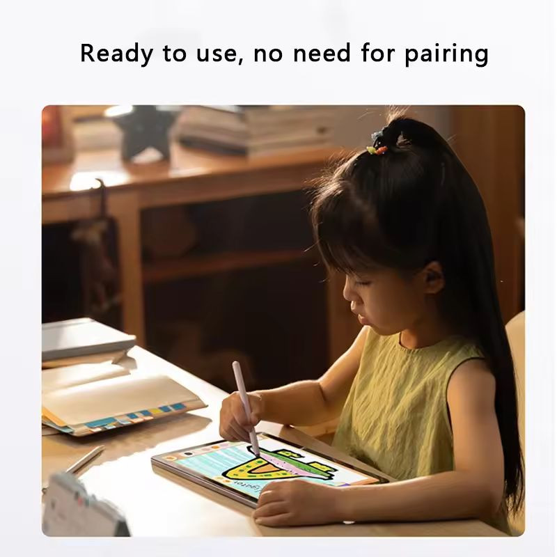 Lápiz Redmi Graffiti Stylus: punta redondeada de malla metálica, cuerpo liso color rosa claro, acabado minimalista para trazos precisos y suaves. - Ítem2