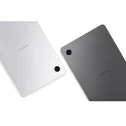 Tableta Samsung Galaxy Tab A11 LTE plata con carcasa metálica, bordes delgados y cámara trasera única en esquina; diseño minimalista en gris y plata.