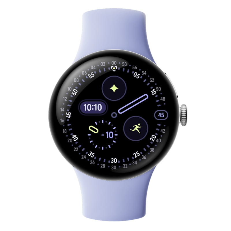 Google Pixel Watch 4 41 mm 4G LTE Prata com Pulseira Lilá - Item1