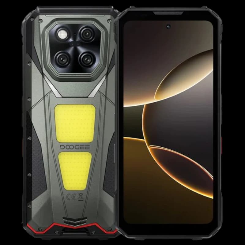 Doogee V Max Play 5G 16Go/512Go Gris Robuste avec Projecteur