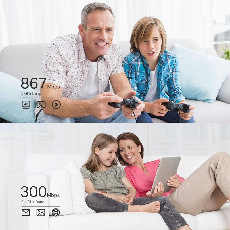 Carte PCIe verte avec grand dissipateur noir et deux antennes Wi‑Fi orientables; équerre métallique low-profile incluse pour adaptation au boîtier. - Ítem3