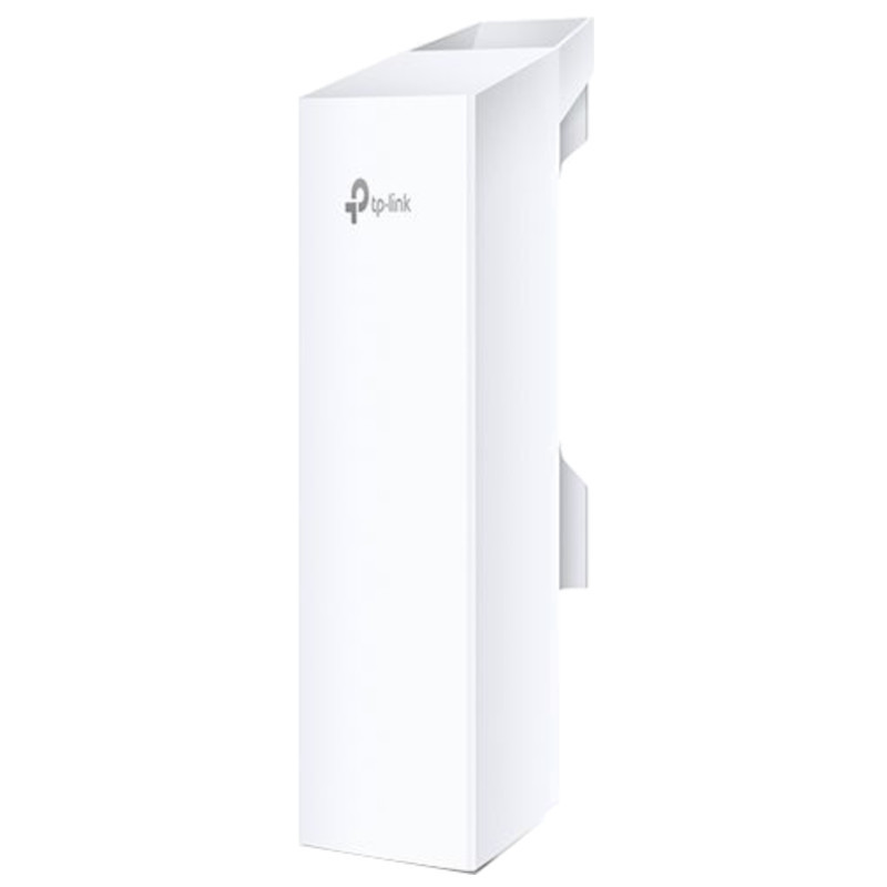 Module CPE extérieur blanc TP-Link CPE510, boîtier rectangulaire épuré avec logo TP-Link, façade lisse et fixation arrière discrète, conçu pour 5 GHz. - Ítem