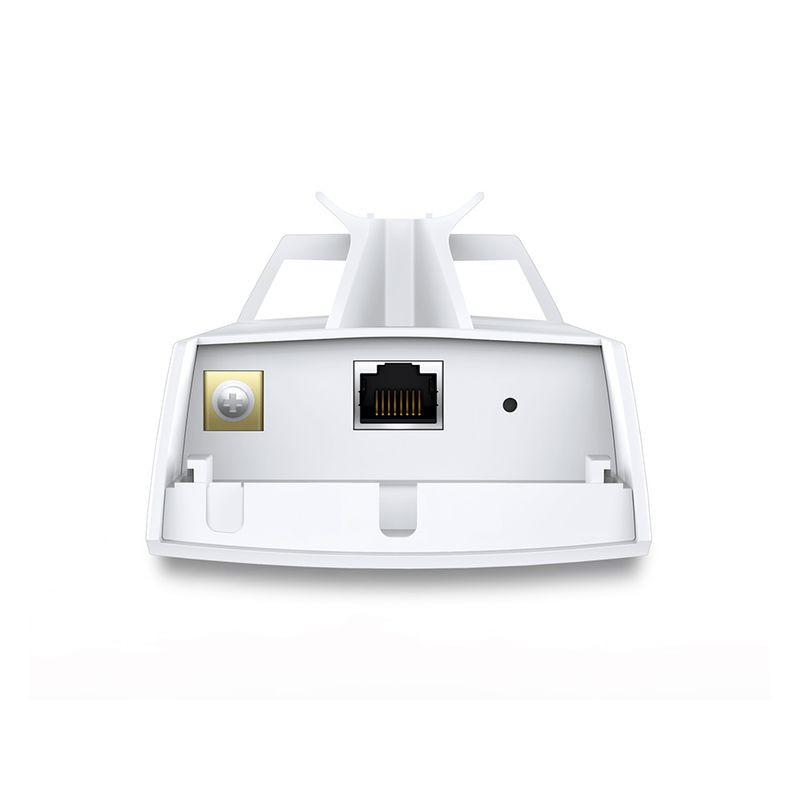 Module CPE extérieur blanc TP-Link CPE510, boîtier rectangulaire épuré avec logo TP-Link, façade lisse et fixation arrière discrète, conçu pour 5 GHz. - Ítem3