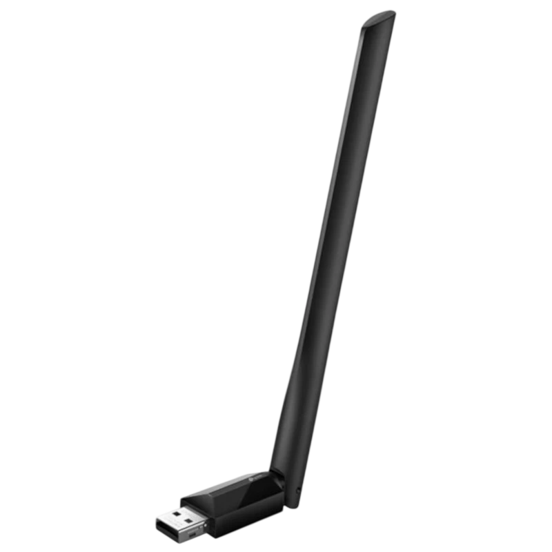 TP-Link Archer AC600U Plus Adaptateur WiFi USB avec longue antenne noire orientable, format compact, connecteur USB et design épuré pour meilleure réception - Ítem