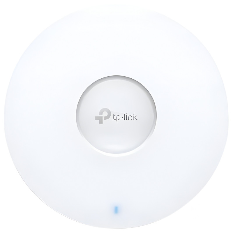 TP-Link Omada EAP653 Plafond - Point d’accès Wi-Fi 6 blanc, rond et discret, logo centré, LED d’état bleue, design plafond épuré pour intégration pro - Ítem