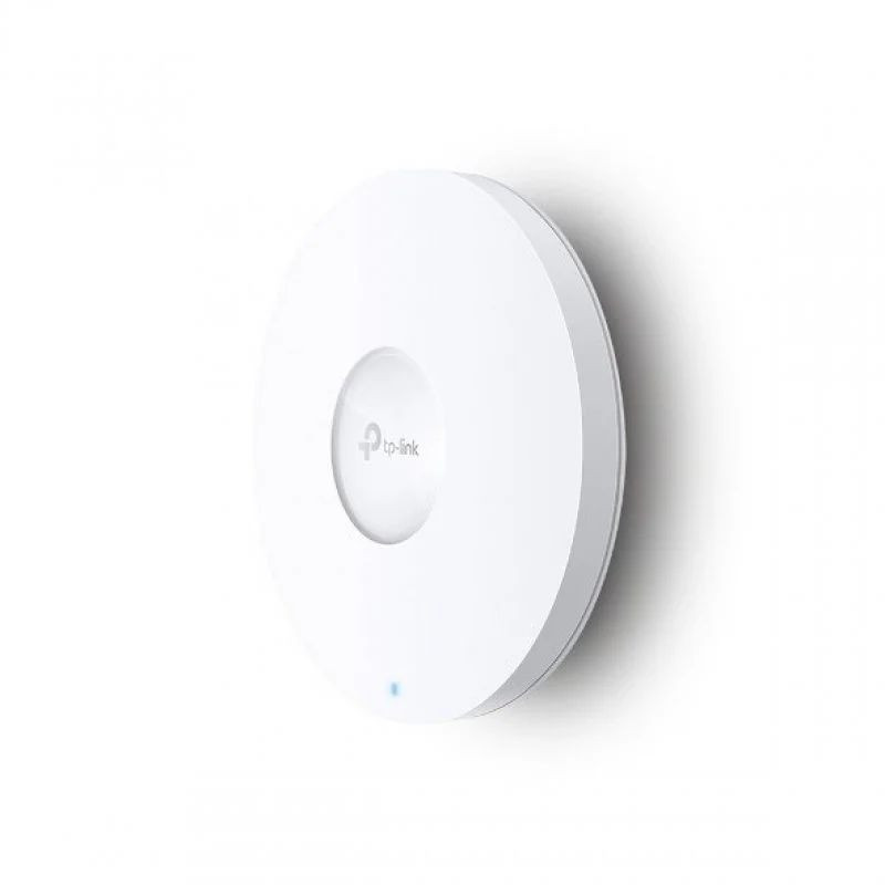 TP-Link Omada EAP653 Plafond - Point d’accès Wi-Fi 6 blanc, rond et discret, logo centré, LED d’état bleue, design plafond épuré pour intégration pro - Ítem1