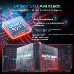 Hotwav R9 Ultra 5G preto com chip Unisoc S713 6nm, tela 11 pol, RAM 8GB e ROM 512GB, design robusto rugged, destaque para desempenho e resistência