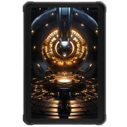 Tablet robusto Hotwav R8 10.1 polegadas, preto, design antichoque com textura, resistente a quedas até 1,2 m, à água até 2 m por 30 min e à poeira