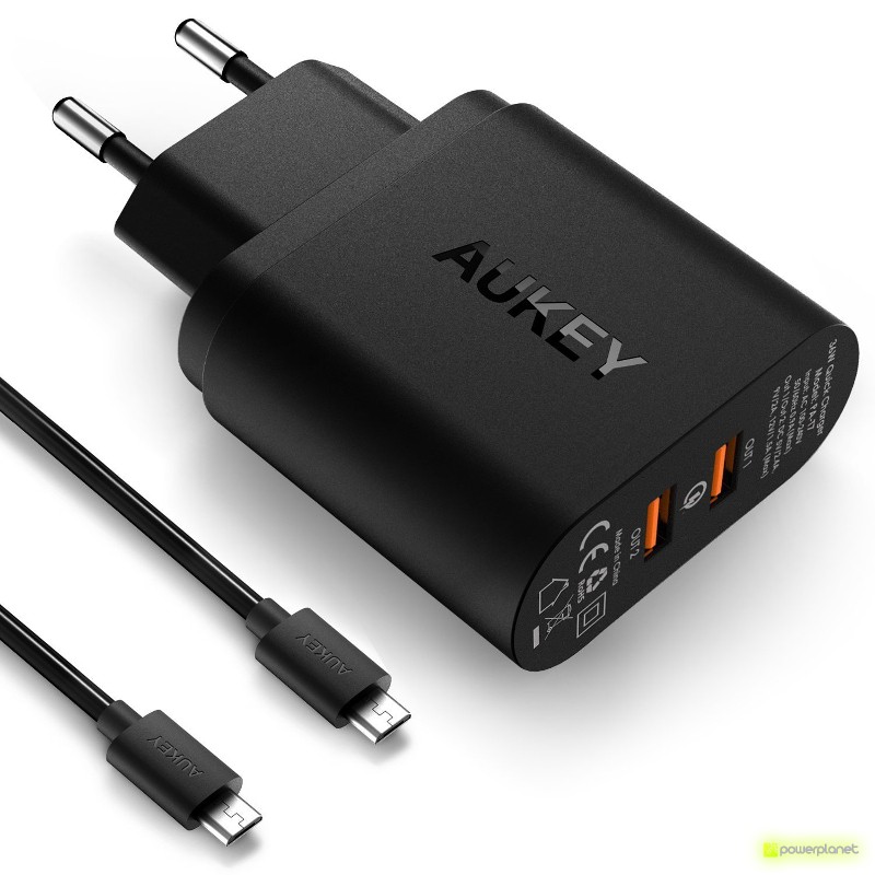 AUKEY PA-T7 Cargador de 2 Puertos USB Quick Chargue
