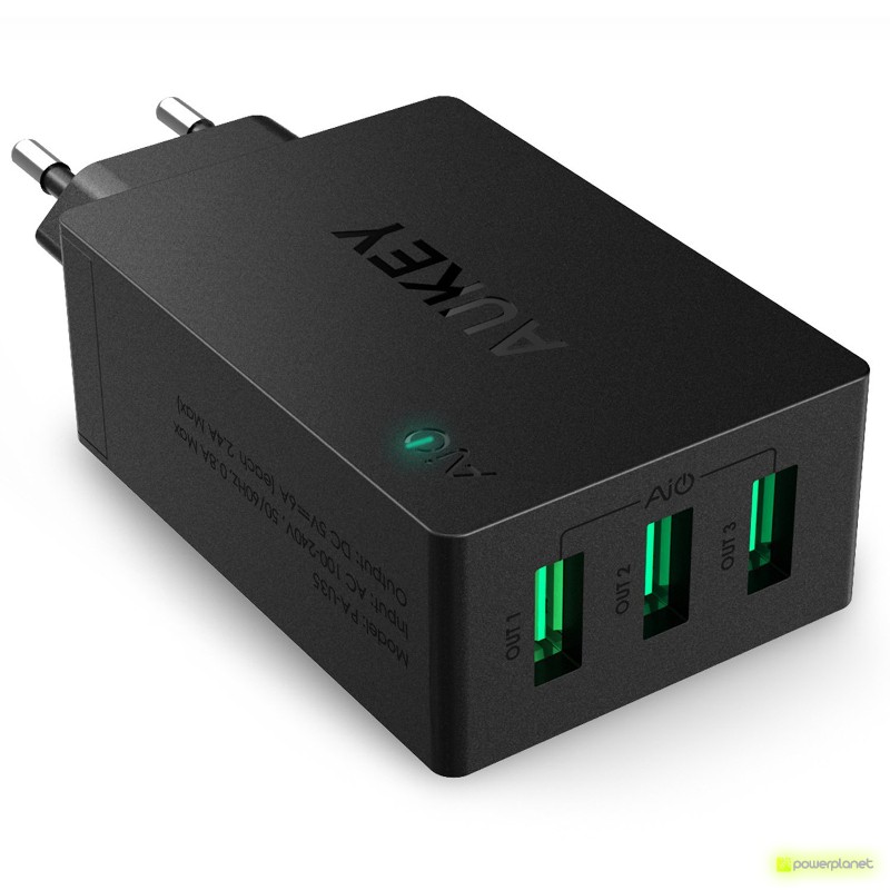AUKEY PA-U35 Carregador de 3 Portas USB / 6A