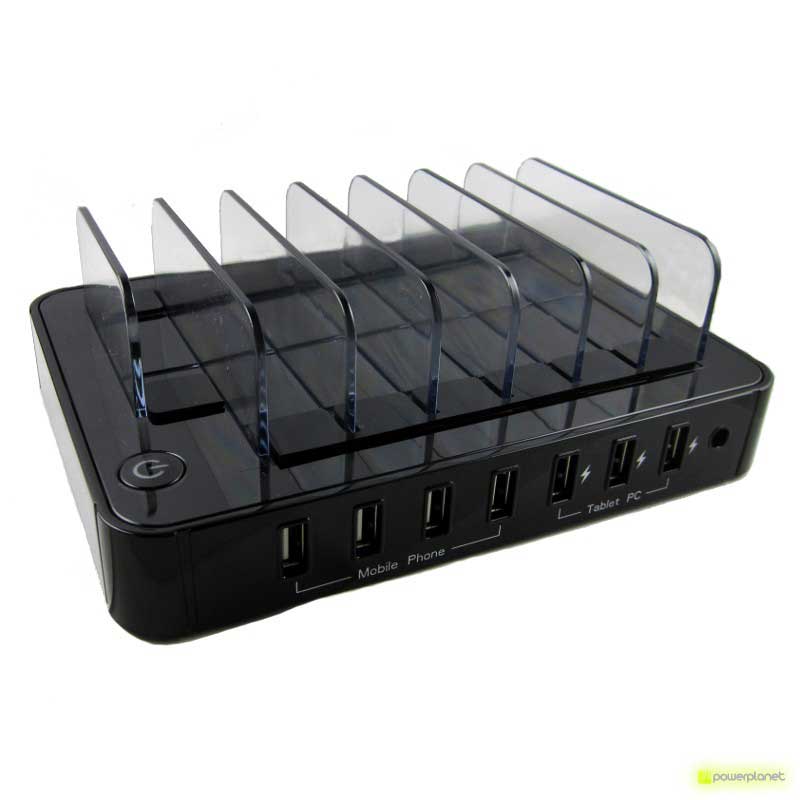 Estação de carregamento 7 portos USB