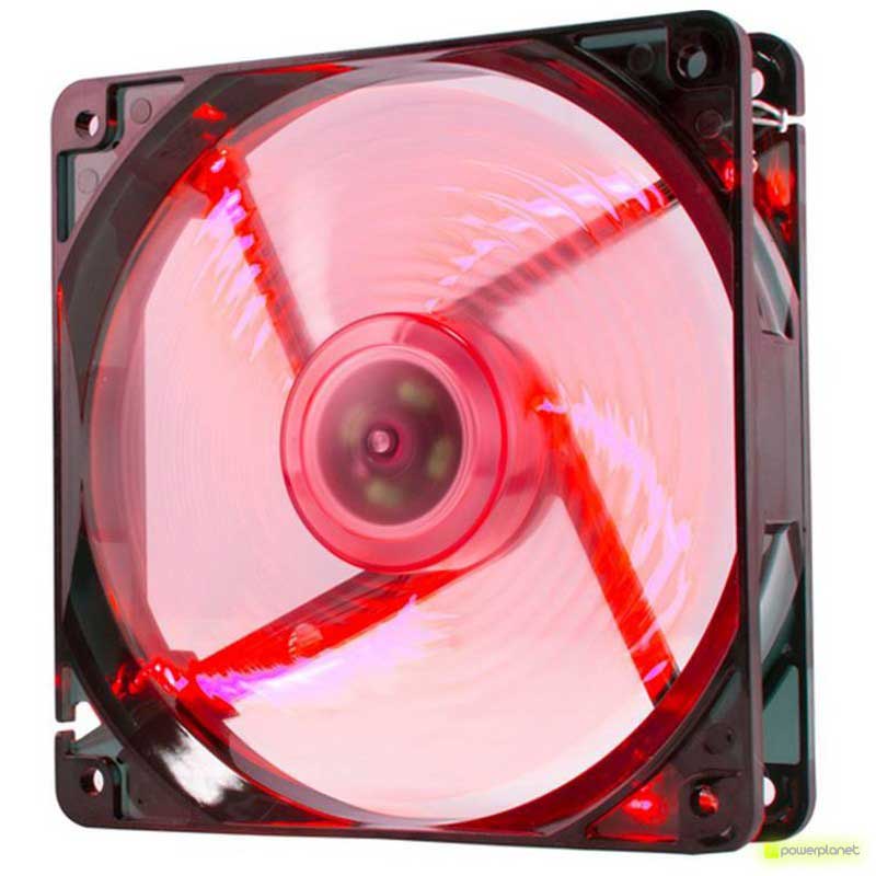 Ventilador Caja NOX Cool Fan 12cm LED Rojo