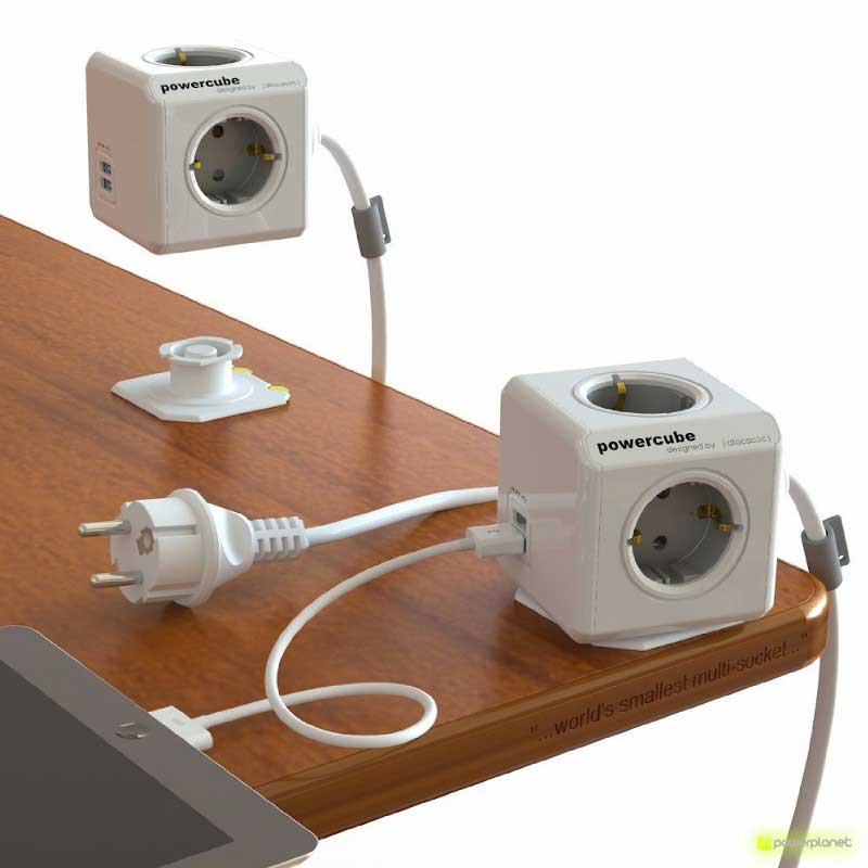 PowerCube USB étendu 4 prises + 2 ports USB + câble de 1,5 m - Ítem1