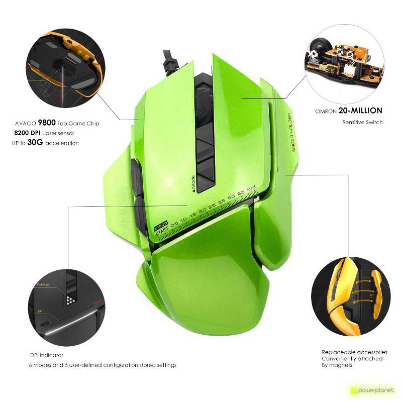 Buy James Donkey 007 Modular Mouse 8200 Dpi Powerplanetonline