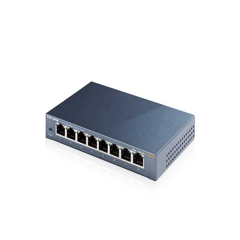 TP-Link TL-SG108 Desktop Switch with 8 ports 10/100/1000 Mbps - Item1