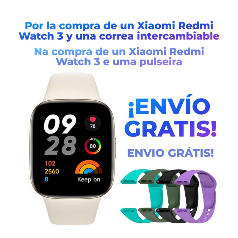 Xiaomi Redmi Watch 3 Branco - Smartwatch - Item1