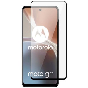 Protecteur d'écran en verre trempé Full Screen 3D pour Motorola Moto G32