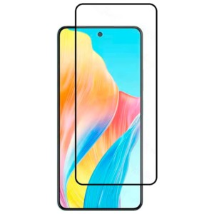 Protecteur d'écran en verre trempé Full Screen 3D pour Oppo A58 4G