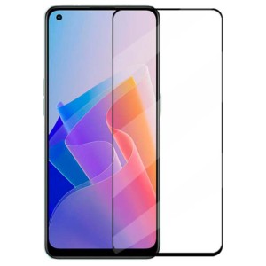 Protecteur d'écran en verre trempé Oppo Reno8 Lite Full Screen 3D