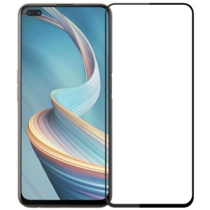 Protecteur d'écran en verre trempé Full Screen 3D pour Oppo Reno 4 Z 5G