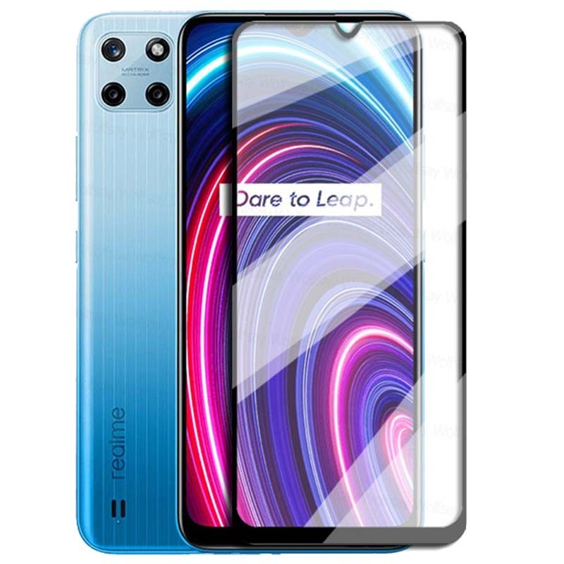 Protecteur d'écran en verre trempé Realme C25Y Full Screen 3D - Ítem