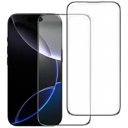 Pack x2 Película de vidro temperado iPhone 16 Pro 6.3" Full Screen 3D