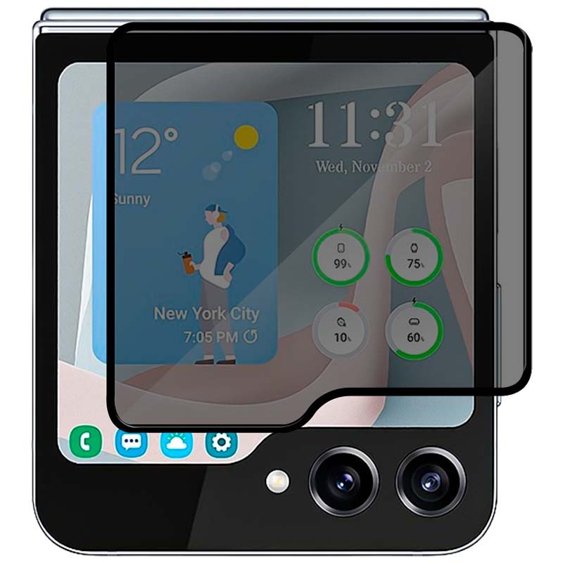 Protector de pantalla Antiespía para Samsung Galaxy Z Flip5 - Ítem