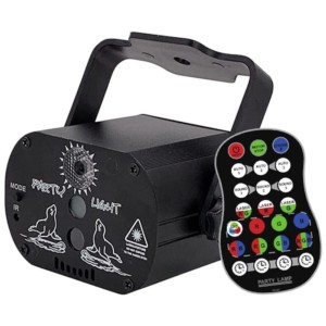 Projetor de luz laser Star com Coluna G-60 5W USB