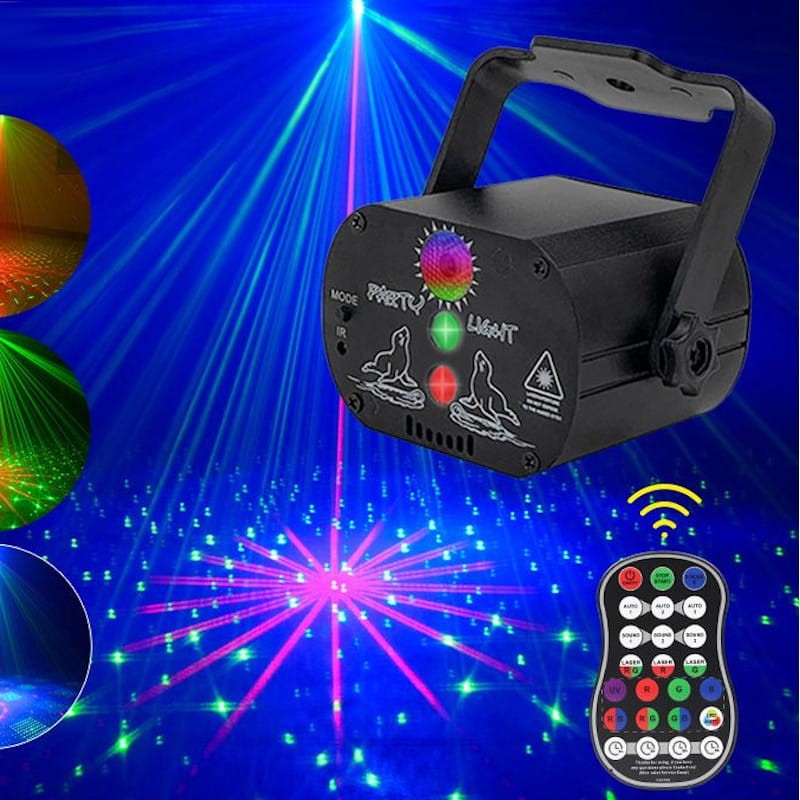 Projecteur de lumière Star Laser avec haut-parleur G-60 9W avec batterie - Ítem2