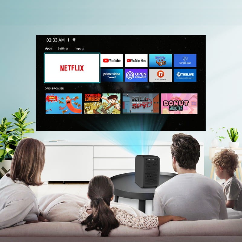 Proyector Mecool KP2 SE 1GB/4GB Linux OS Certificado Netflix Negro - Ítem2