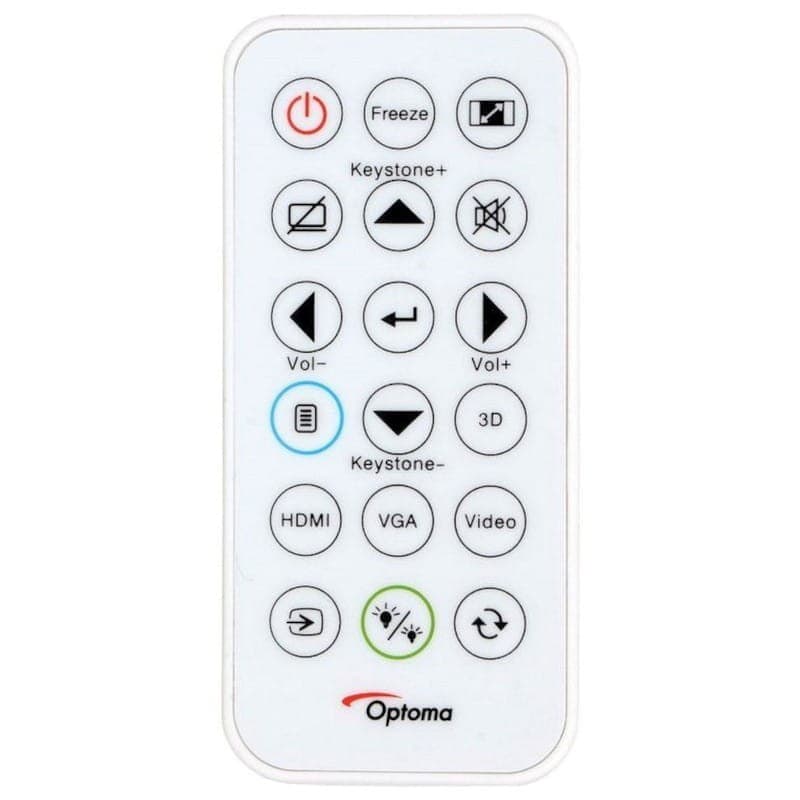 Proyector Optoma W400LVe 4000 Lúmenes WXGA HDMI-VGA Negro - Mando