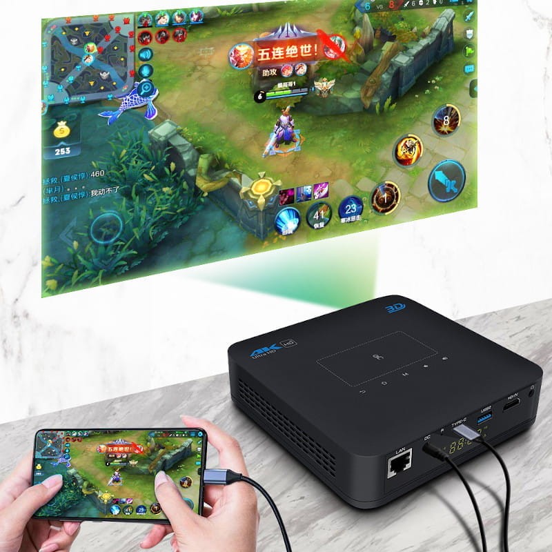 Projetor P15 DLP Android 9.0 4GB/32GB - Item14