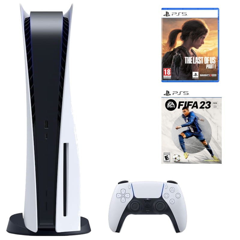 Sony Consola PlayStation 5 Estándar + EA Sports FIFA 23 Blanco/Negro