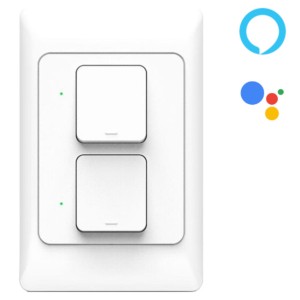Interruptor Inteligente Zemismart Duplo - Google Home/Amazon Alexa