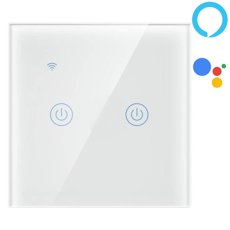 Bouton-poussoir Intelligent Zemismart DS101 Double - Google Home / Amazon Alexa