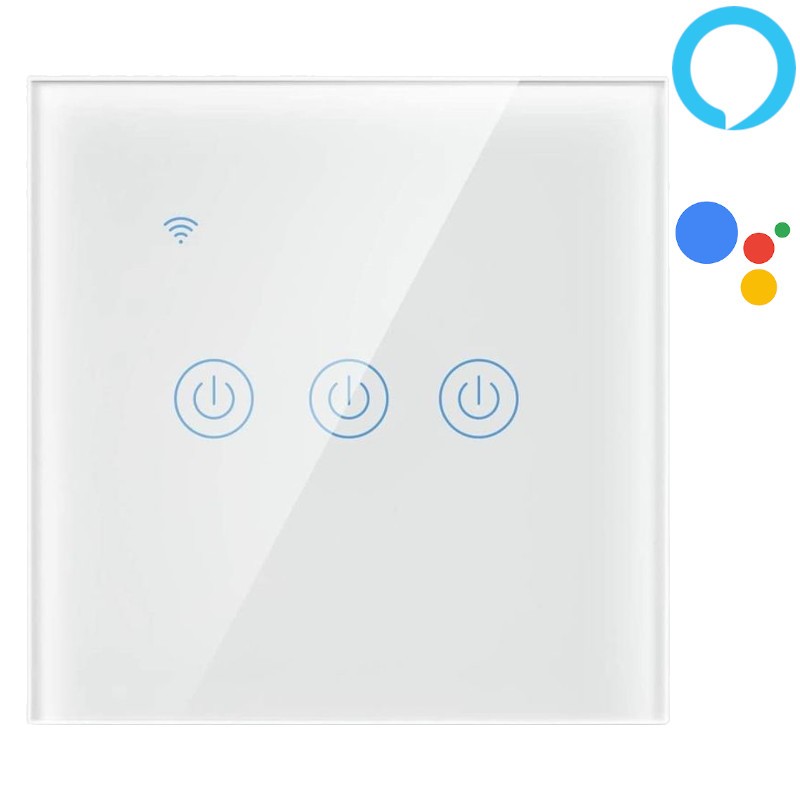 Smart Push Button Zemismart DS101 Triple - Google Home / Amazon Alexa