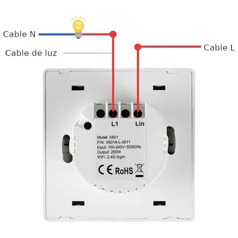 Bouton intelligent Zemismart X801 Individuel - Google Home / Amazon Alexa - Ítem3