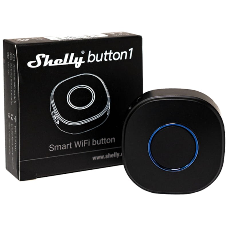 Pulsador Shelly Plug and Play Button1 WiFi Switch Dimmer Negro - Ítem3