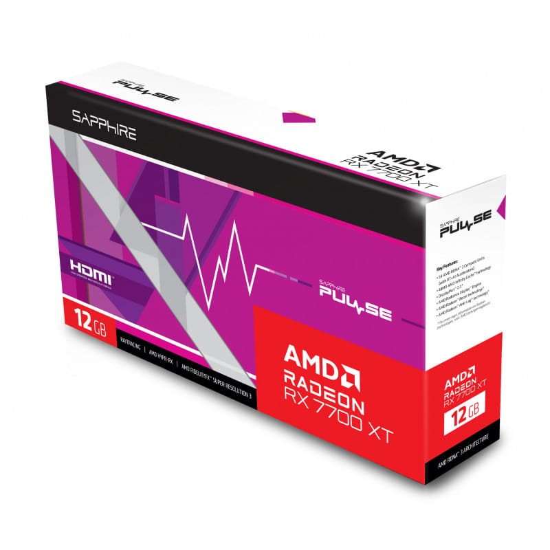 Sapphire PULSE Radeon RX 7700 XT AMD 12 GB GDDR6 Negro – Tarjeta Gráfica - Ítem5