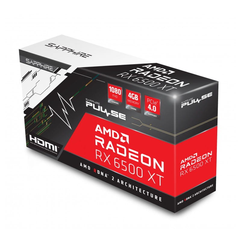 Sapphire PULSE Radeon RX 6500 XT AMD 4 GB GDDR6 Negro – Tarjeta Gráfica - Ítem4