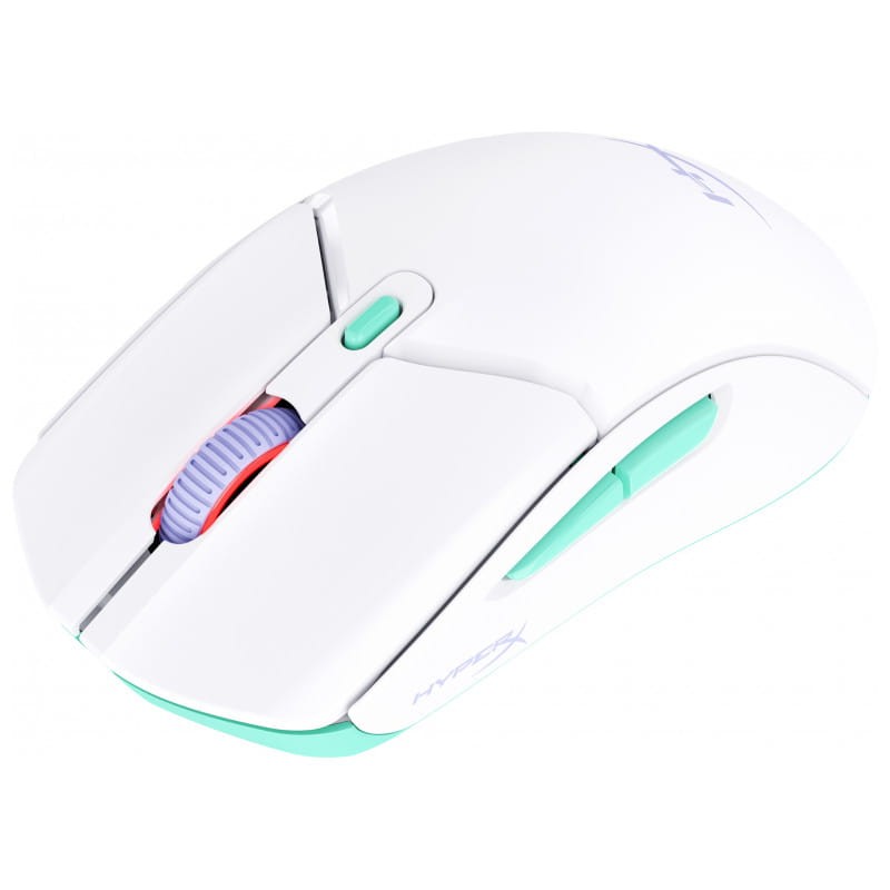 HP HyperX Pulsefire Haste 2 Core Wireless - Blanc/Vert/Pourpre - Souris de jeu - Ítem1
