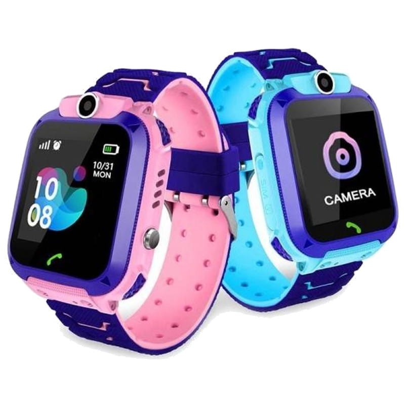 Smartwatch infantil – Câmera de posicionamento inteligente Q12, relógio de  pulso digital à prova d'água para iOS Android, rosa