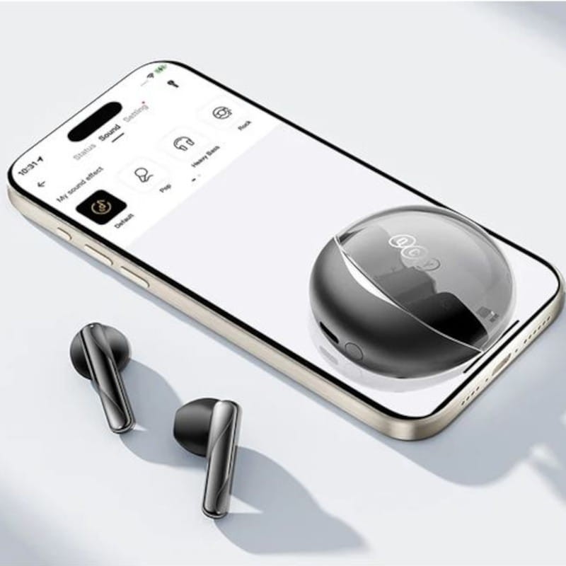 QCY AilyBuds Clear T32 Preto - Auriculares Bluetooth - Item6