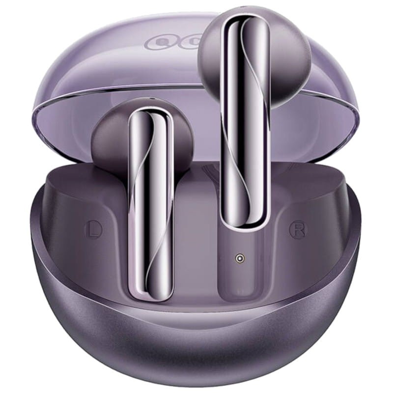 QCY AilyBuds Clear T32 Púrpura - Auriculares Bluetooth - Ítem1