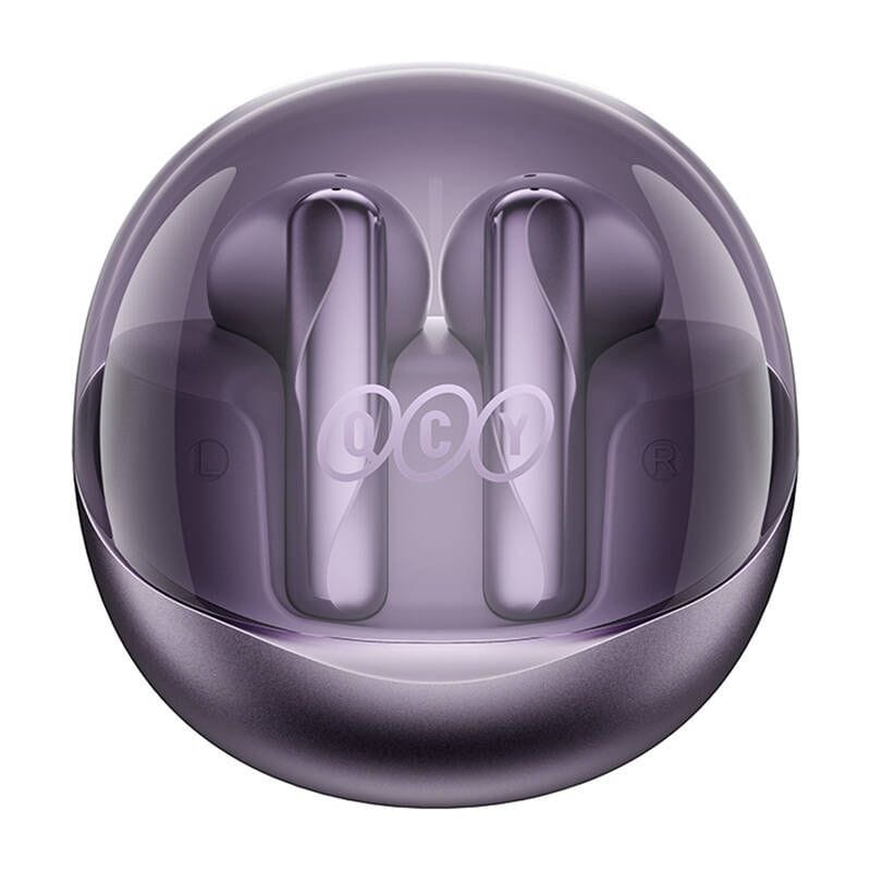 QCY AilyBuds Clear T32 Púrpura - Auriculares Bluetooth - Ítem