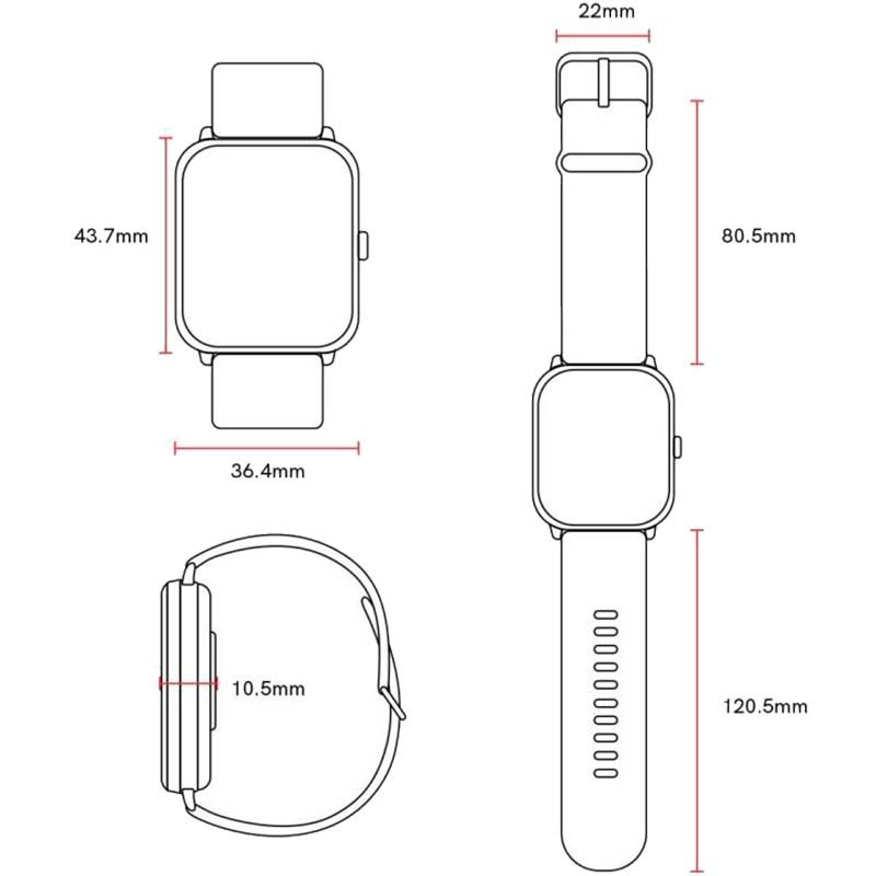 Reloj inteligente QCY GTC S1 Negro - Ítem2