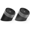 QCY QQ1000 Mini - Altavoz Bluetooth - Color negro y gris - Sonido 3D - True Wireless Stereo - 2 Altavoces Inalámbricos - Bluetooth 4.2 - Iluminación Azul Variable en Función del Volumen - Driver 52 mm - Autonomía de hasta 10 horas - Batería 950 mAh - Ítem