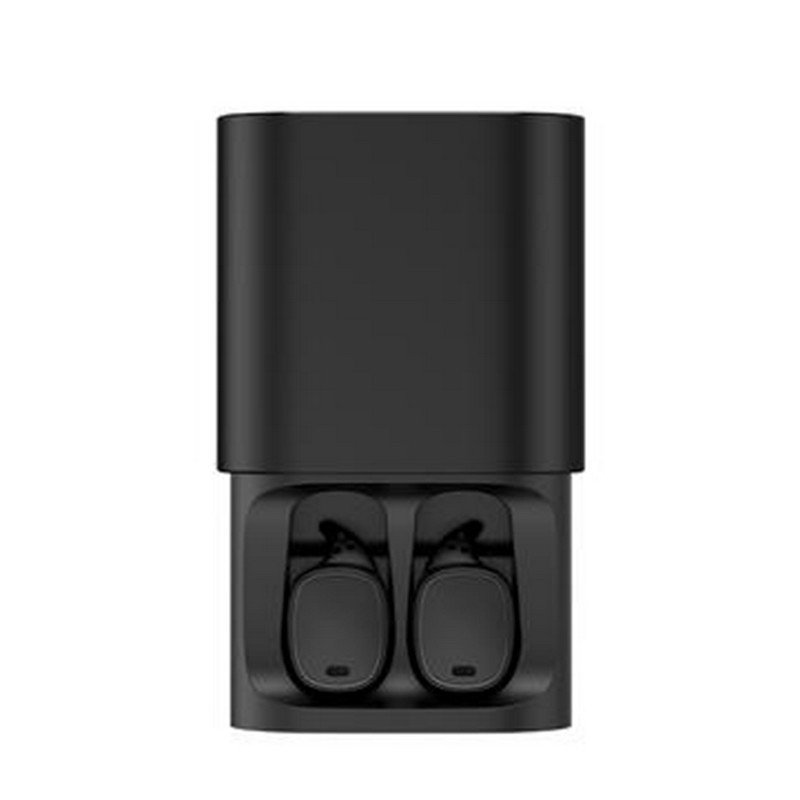QCY T1 Pro - Auriculares Bluetooth - Color negro, estuche de carga (negro) con 750 mAh - Bluetooth 4.2 - Chip CSR63120 - Compatible con iOS, Android y Windows - Autonomía 3 horas - Resistencia IPX4 a Sudor - Diseño Deporte - Acciones Táctiles