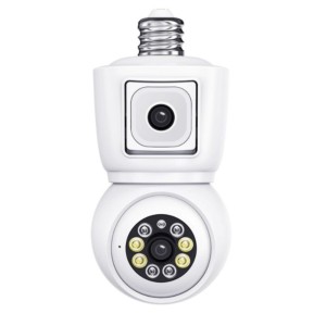 Escam QF202 2MP+2MP HD Wifi Vision Nocturne Blanc - Caméra de Surveillance