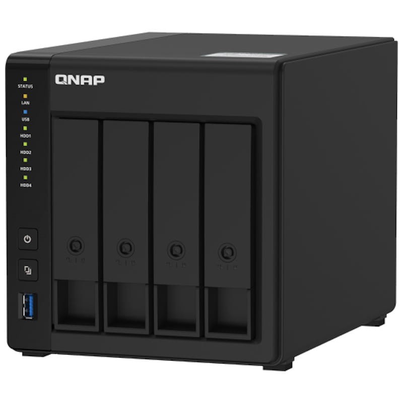 QNAP TS-451D2 2 GB RAM Servidor NAS Preto - Item1